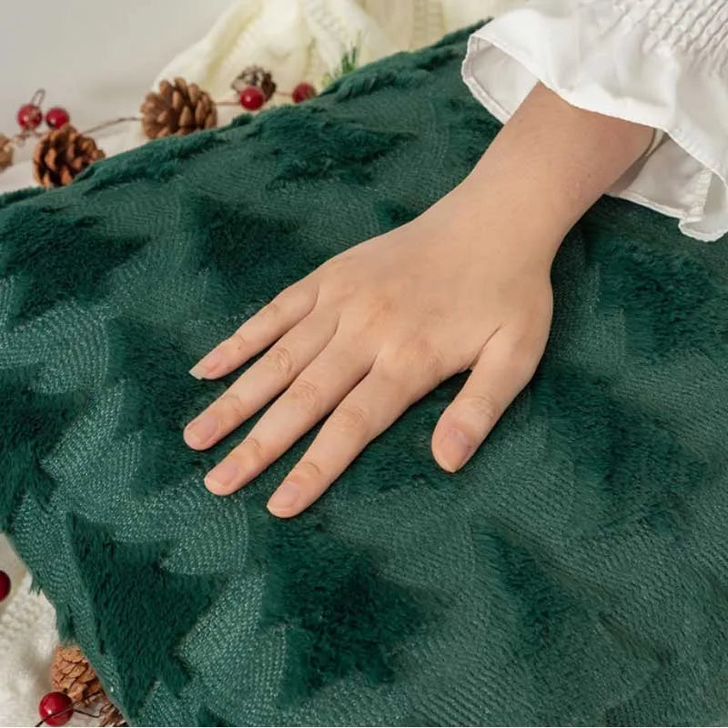 Runtow 45x45cm Christmas Tree Pattern Pillow Cases 2025 Merry Christmas Decor for Home Xmas Gifts New Year Sofa Decor Navidad