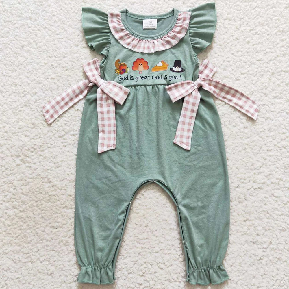 Hot Sale Baby Girls Clothes Thanksgiving Turkey Sibling Clothing Outfits Boutique Boys Clothes Infant Baby Rompers Girls Dress