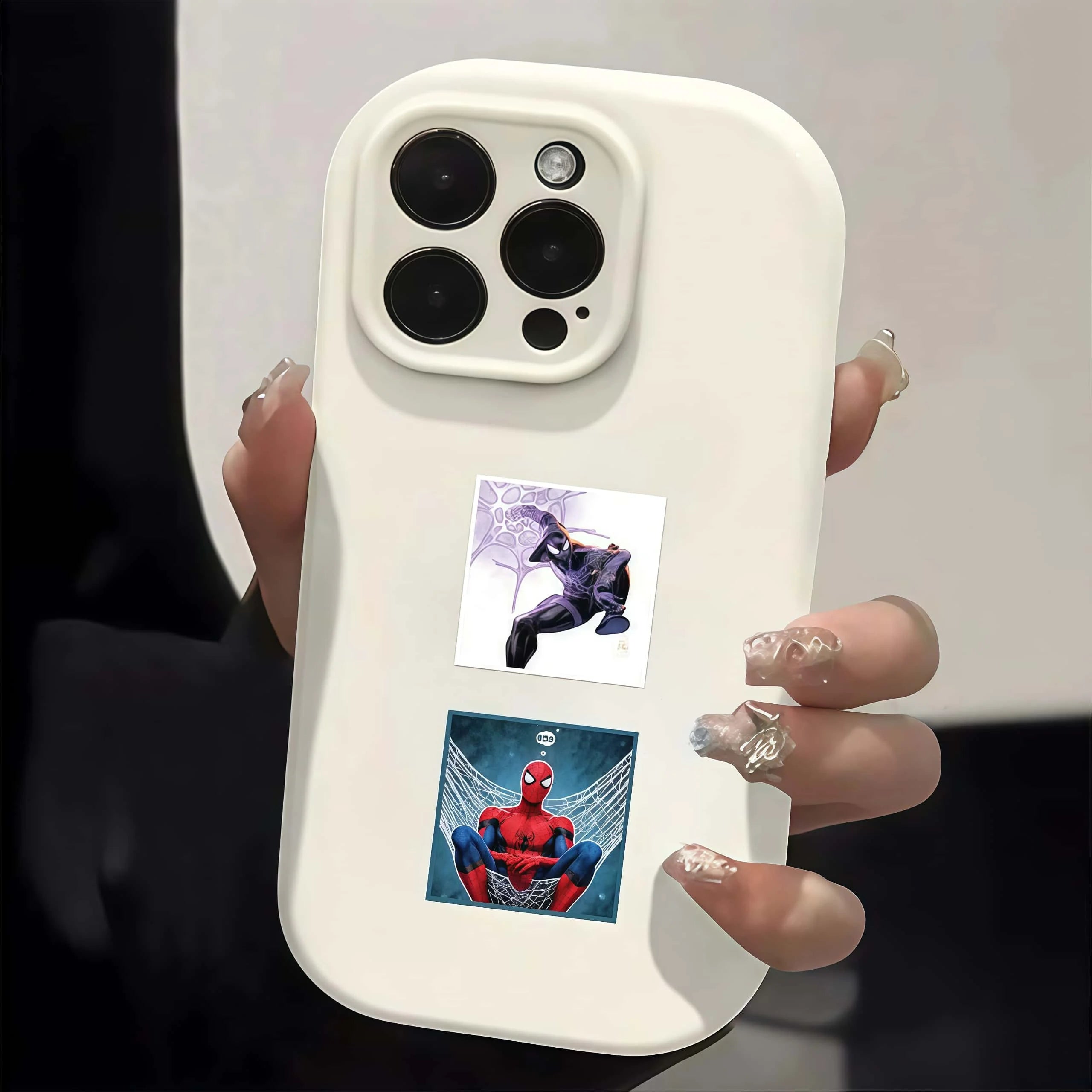 500Pcs/Roll Spider - Man Stickers, Superhero Action Pose Decals for DIY, Journal & Gift Embellishment