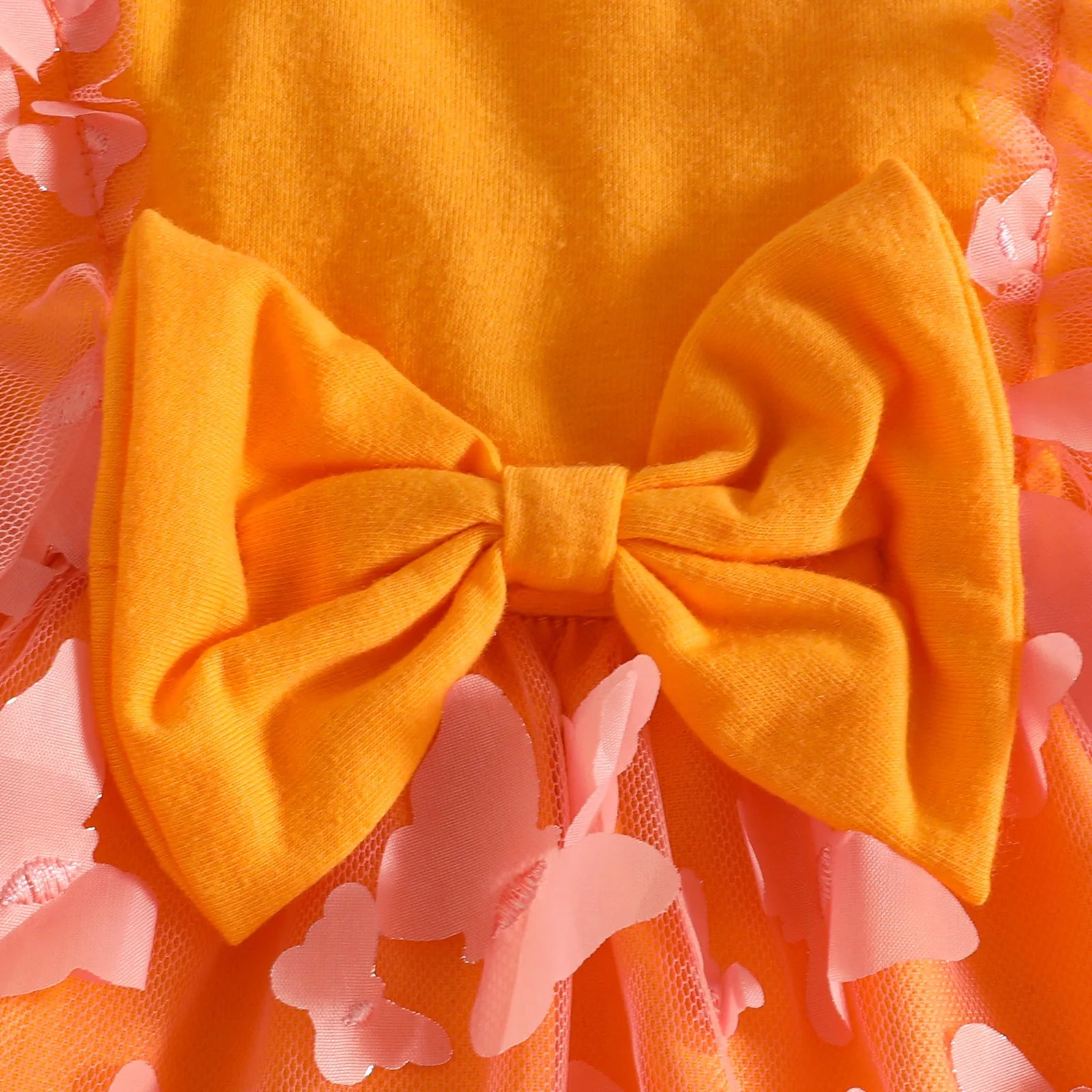 0-2Y Baby Girl Clothes 2Pcs Set Butterfly Tulle Patchwork Bow Baby Dresses for Newborn Girls and Headband Princess Party Outfit