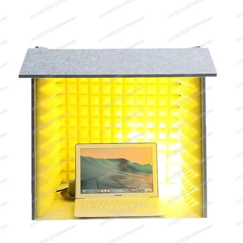 Simple desktop recording studio noise reduction office home desktop reading sound insulation cover can be moved