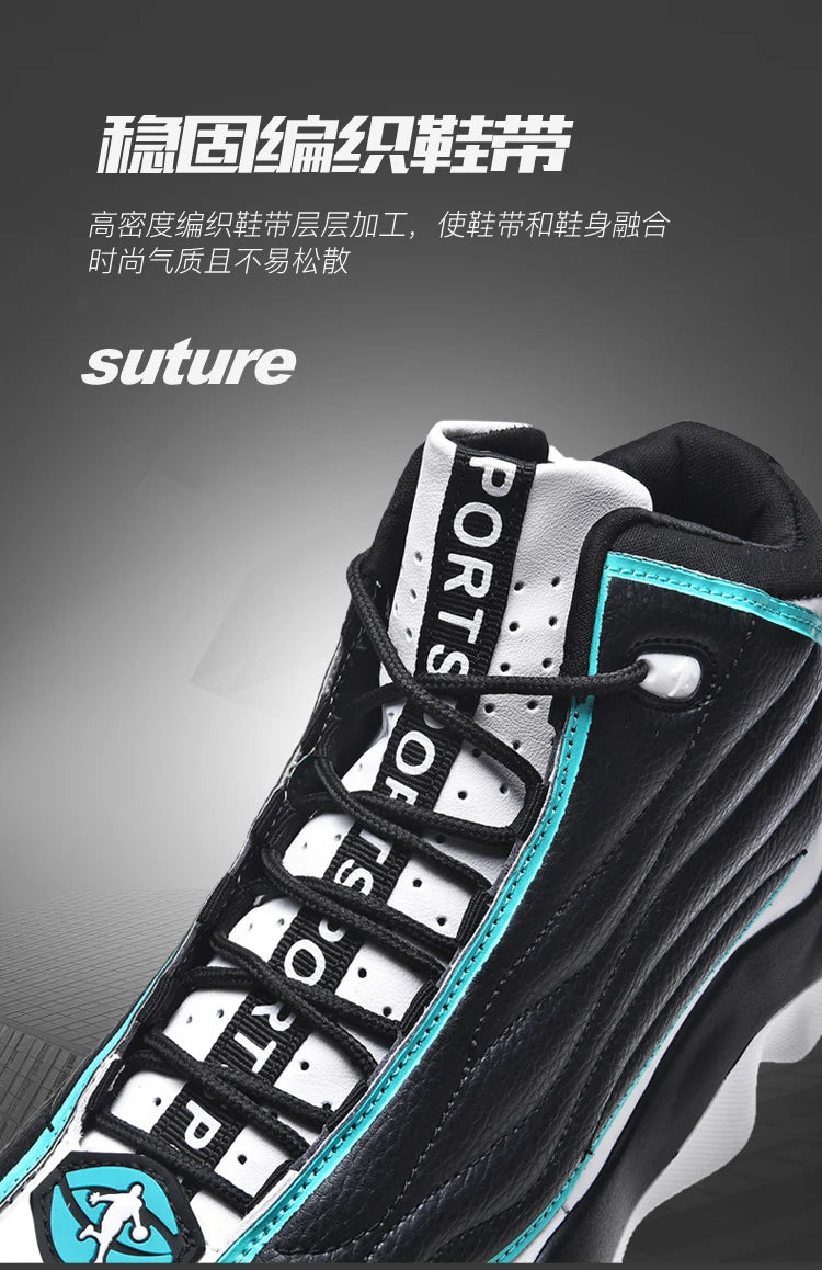 High Quality Mens Fitness Basketball Shoes Basketball Shoes Mens Sneakers Autumn High Top Anti-skid Outdoor Sneakers