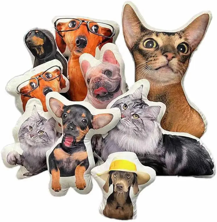 Personalised Cat and Dog Shaped Custom Cushions, Pillows and Seat Cushions DIY Seat Cushions for Birthdays, Holidays, Pranks