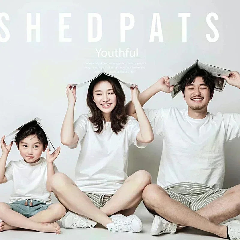 Marvel Printed Cotton TShirt Spider Man Celebrate Birthday Graphic Summer Autumn Family Matching Outfits Parent-child Unisex Tee