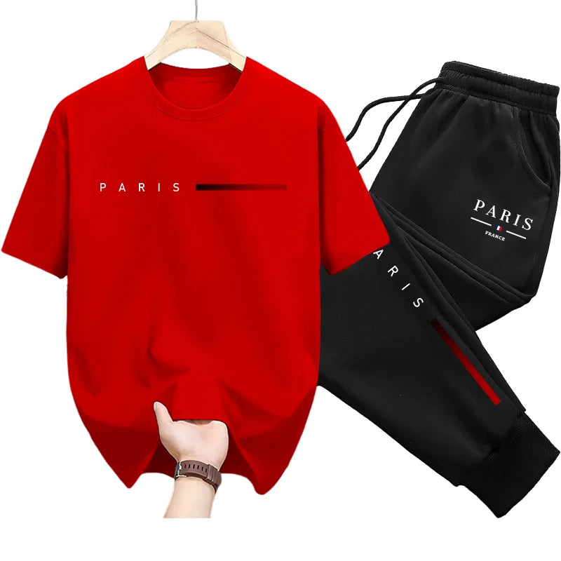 Ensemble 2 pièces Pantalon & T-shirt de survêtement PARIS Collection 2025