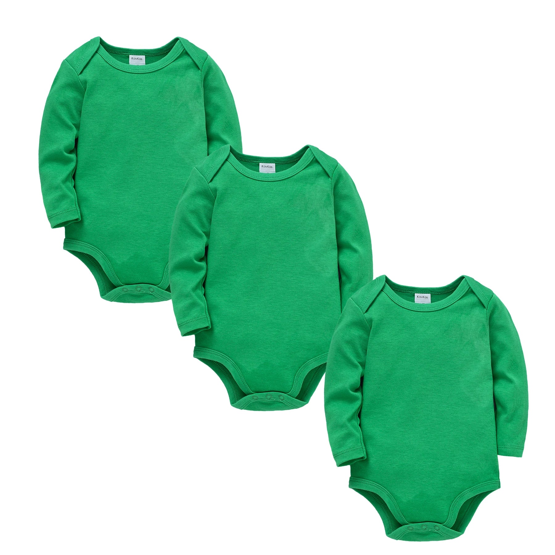 Honeyzone 3PCS Light Blue Unisex Baby Bodysuit Set Long Sleeve Pure Cotton Infant Newborn Clothes Comfortable Soft Baby Jumpsuit