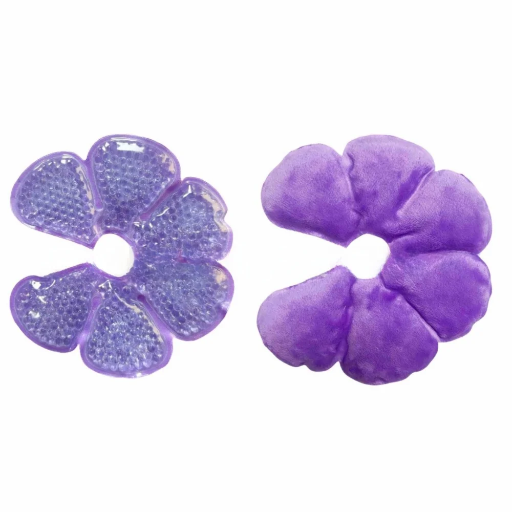 2pcs Petal Design Breast Therapy Pads Ice Compress Reusable Breastfeeding Gel Pads Ice Pack Pain Relief Patch