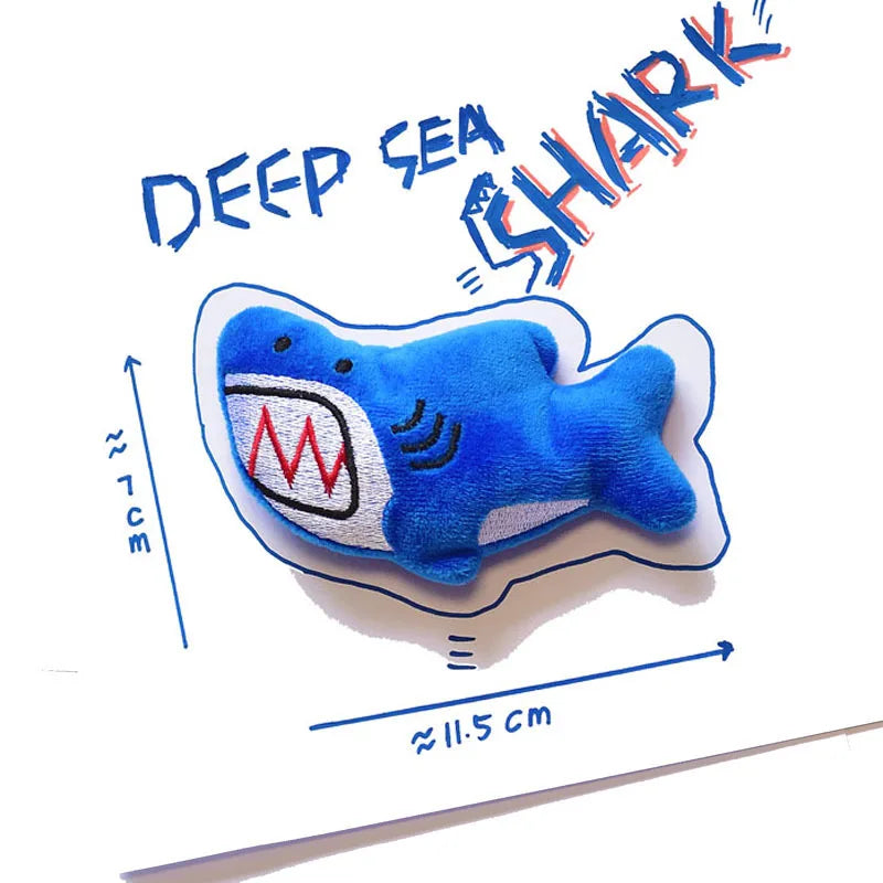 2025 New Cartoon Marine Animal Plush Toy Mini Dog Toy Cute Creative Voice Activated Starfish Turtle Crab Pet Toy Pet Supplies