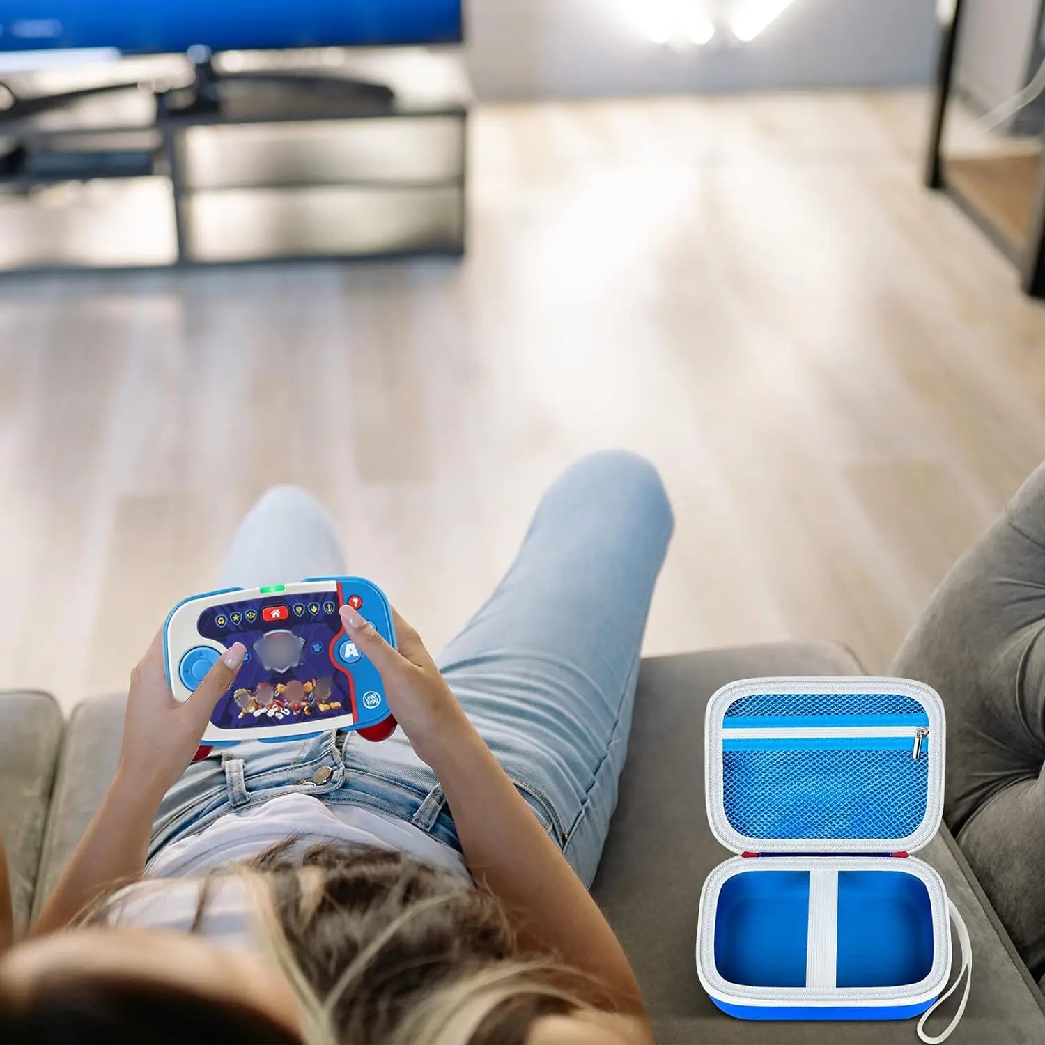 Case Compatible with Leapfrog for PAW Patrol Learning Video Game. Learning Toys Storage Holder Organizer for Wireless Controller