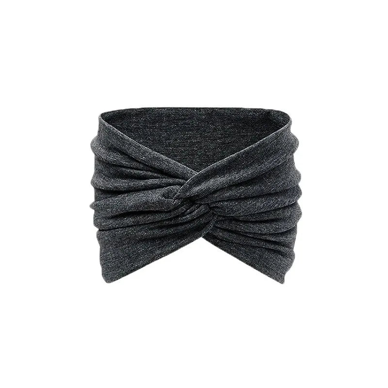 Bandeau élastique pour le fitness, bandeau à large bord pour le yoga, bandeau absorbant la transpiration, foulard à la mode, cravate bandeau