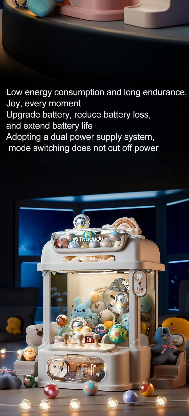 Big Size Doll Machine Kids Coin Operated Play Game Mini Claw Catch Toy Crane Machines Music Doll Children Xmas Gifts Toys