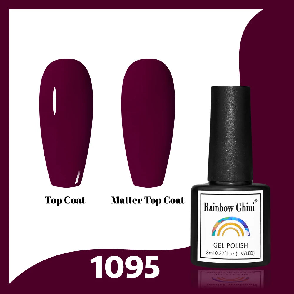 Gel Vernis à ongles semis permanents Paillettes 8Ml 150 couleurs