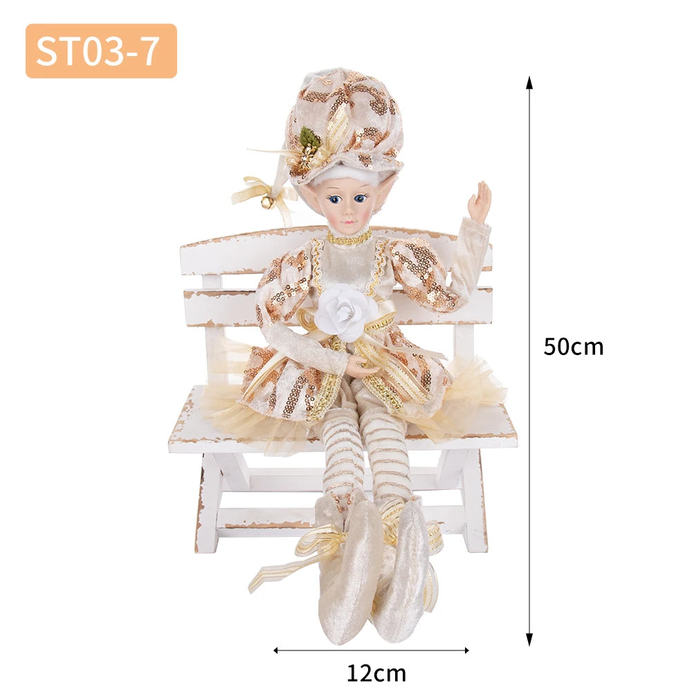 Hanging Decoration Navidad Natal 2025 New Year Gifts Elf Boy Dolls with Mask Christmas Tree Pendant Ornaments Elf Gifts
