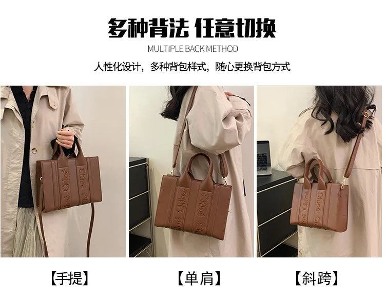 ‌2025 Fashion Embroidery Handbag - Adjustable Shoulder Tote, Crossbody Purse, Trendy & Practical, Perfect for Daily Outfits‌