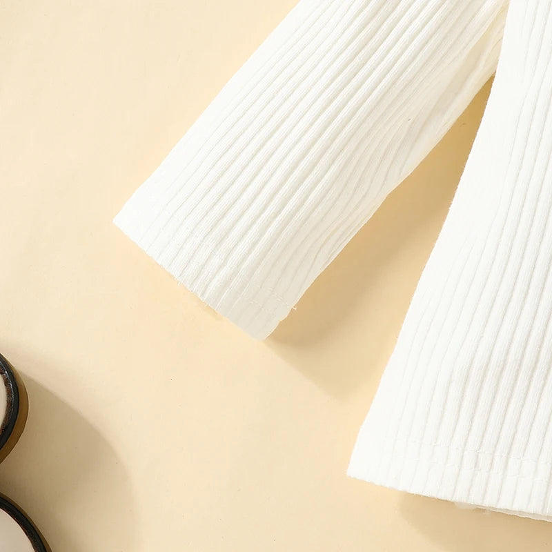 Toddler Baby Girls Skirt Set Toddler Ribbed High Neck Tops and Houndstooth Mini Skirt Hat Outfits Infant Autumn Suits