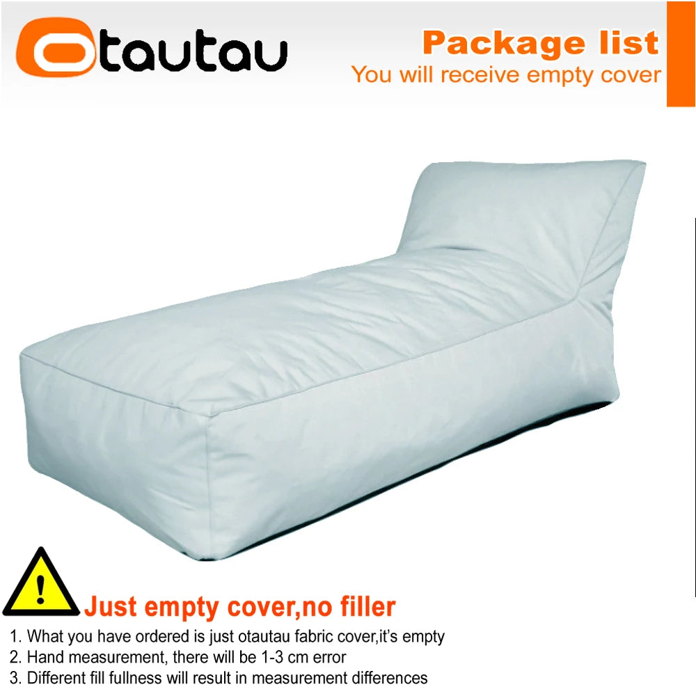 OTAUTAU Outdoor Oxford Bean Bag Lounger Cover Swim Pool Float Sofa Bed Pouf SF508【No Filler!Need To Buy Filler By Yourself !】