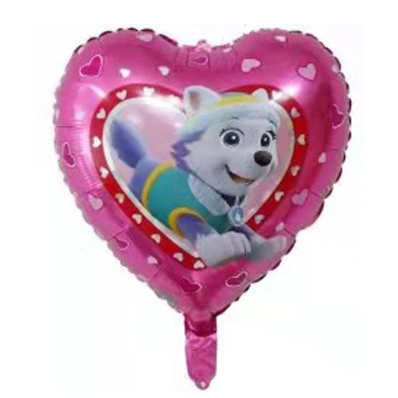 Paw Patrol Dog Paw Cute Cartoon Aluminum Foil Latex Balloons Party Decor Kids Classic Toys Helium Air Inflatable Balls Supplies