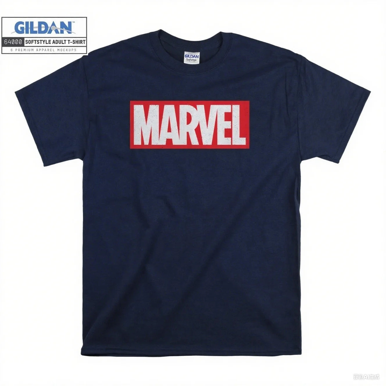 Marvel Classic Logo Printed Cotton Tee 100% Cotton Material with Brand - Icon Art Cool Casual Wear for Trend Lovers Tee S-4XL