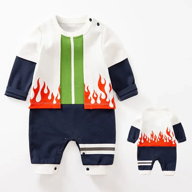 Infant Cotton Romper Baby Boy Girl Anime Clothes Halloween Cosplay Costume Kids Jumpsuit Toddler Overalls