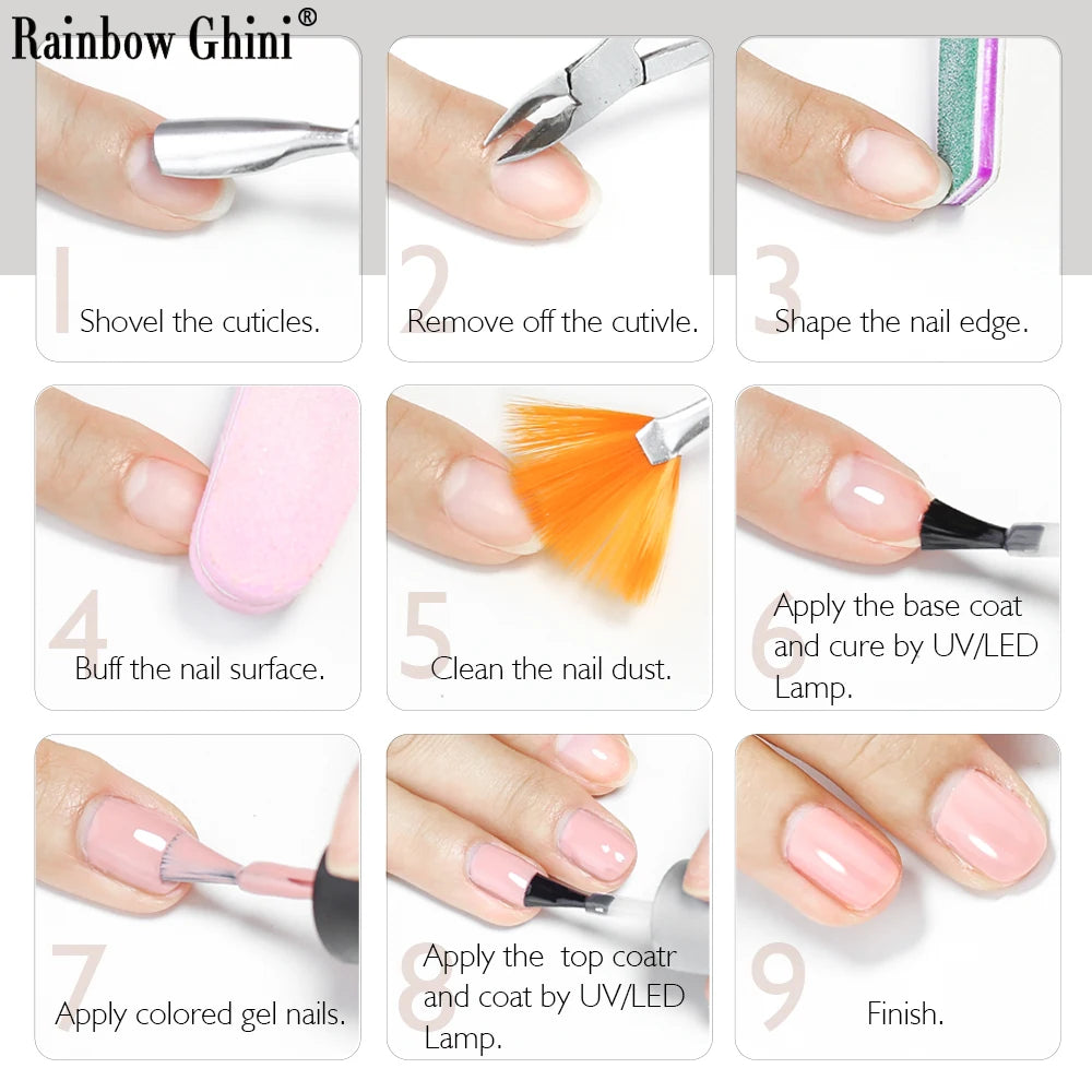 Gel Vernis à ongles semis permanents Paillettes 8Ml 150 couleurs