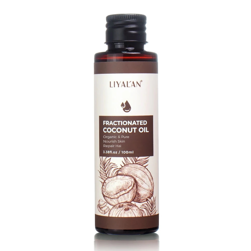 100ml Fractionated Coconut Oil Nourish Skin Repair Hair Organic Pure Carrier Oil Hair Care