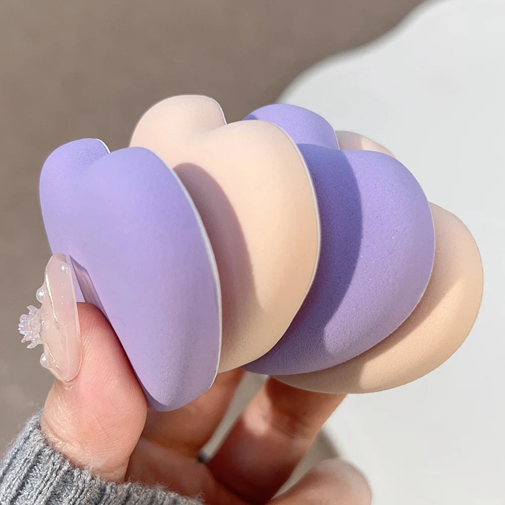 Coton doux Cosmétique Puff Sec Humide Utilisation Maquillage Éponge Coussin Puff pour Fond de teint Correcteur Poudre Maquillage Éponge Outils de beauté