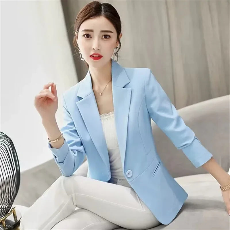 Slim Fit Women's Business Jacket Commuter StyleSmall Size Office Goddess Suit Top Casual ElegantChinese Fashion Coat
