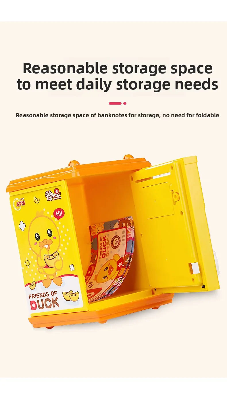 Children's Smart Mini Piggy Bank Voice Fingerprint Password Piggy Bank Boys and Girls Play House Toys