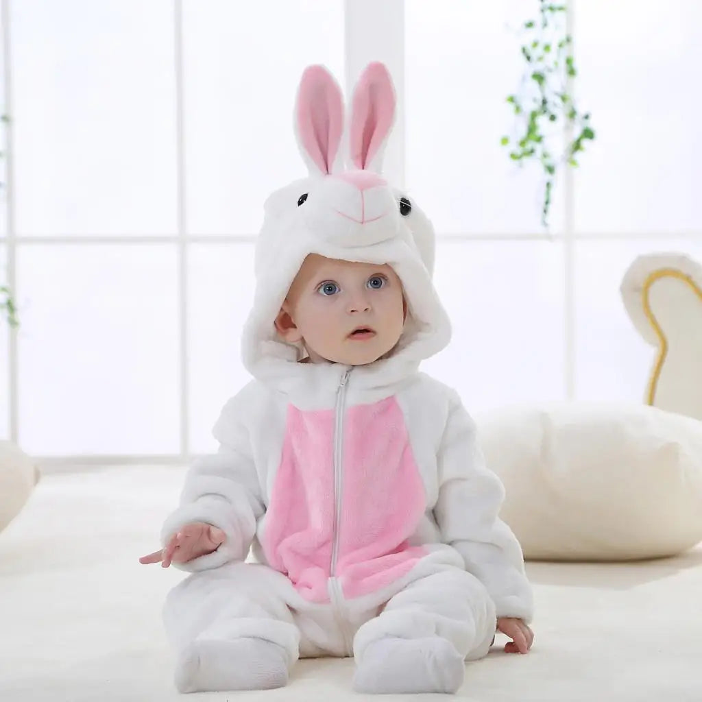 Winter Baby Rompers Baby Pijamas Halloween Ghost Bat Shark Deer Animal Cartoon Hooded Jumpsuits Cosplay Costume Boys Girl Pajama