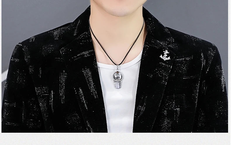 Nouveau blazer pour hommes en Velours côtelé