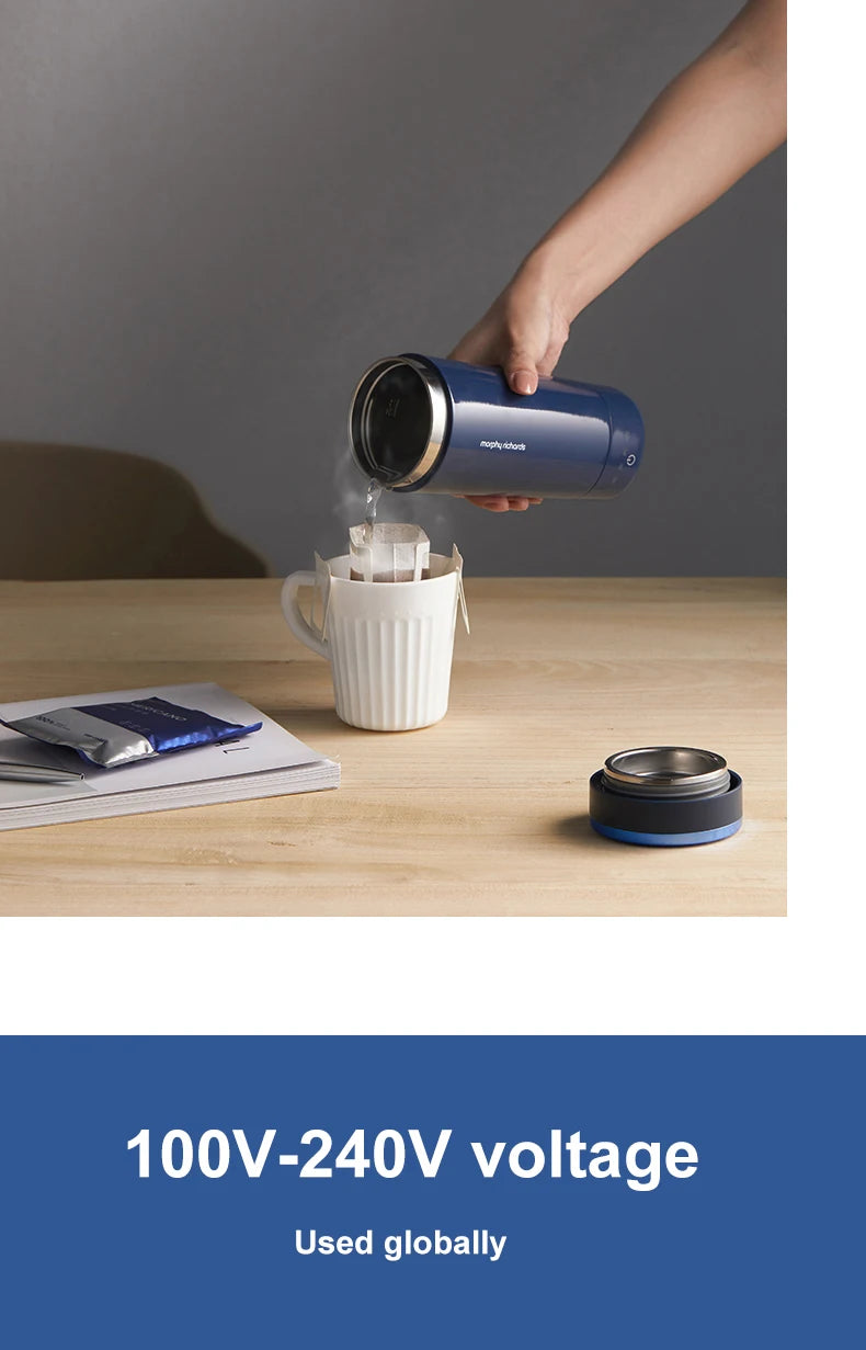 Morphy Richards Electric Kettle 300ML Mini Insulated Kettle for Tea and Coffee Home Kitchen Appliances For Travel Dormitory