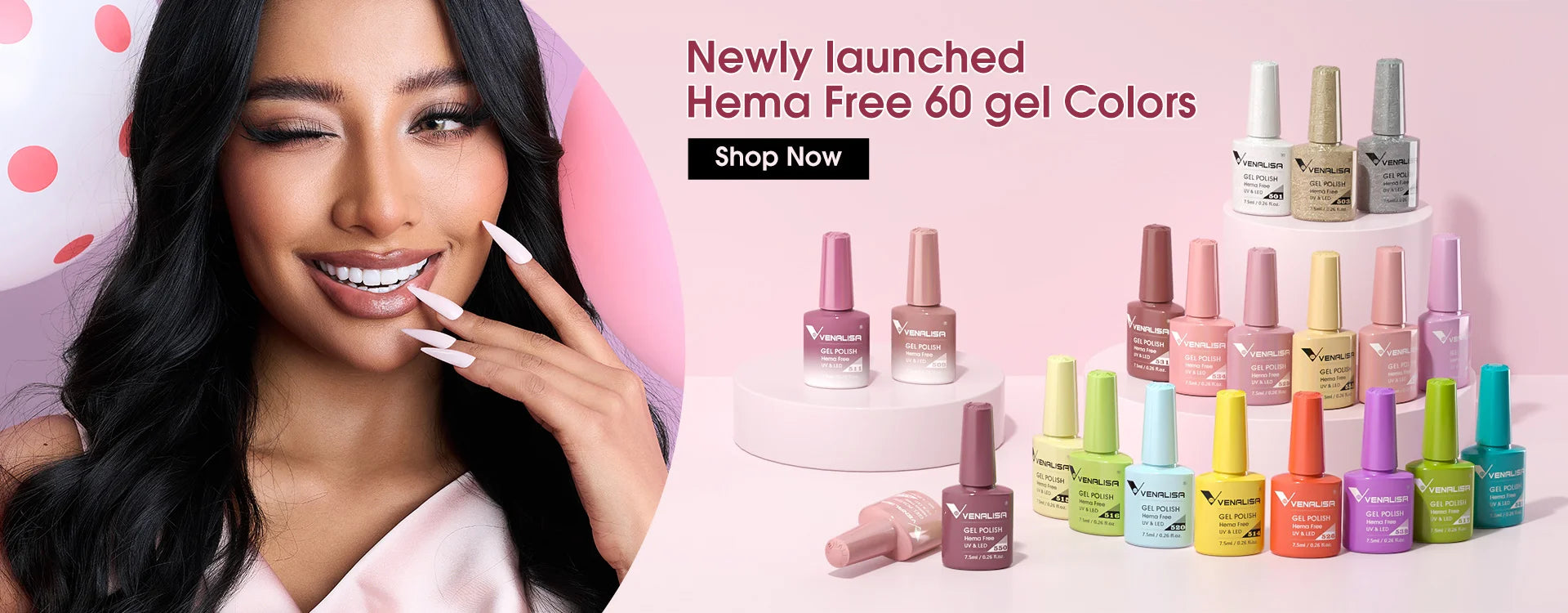 VENALISA Nail Gel Polish Full Coverage Holographic Camouflage Nail Varnish Manicure Lacquer Polish Soak Off UV LED Lacquer 7.5ML