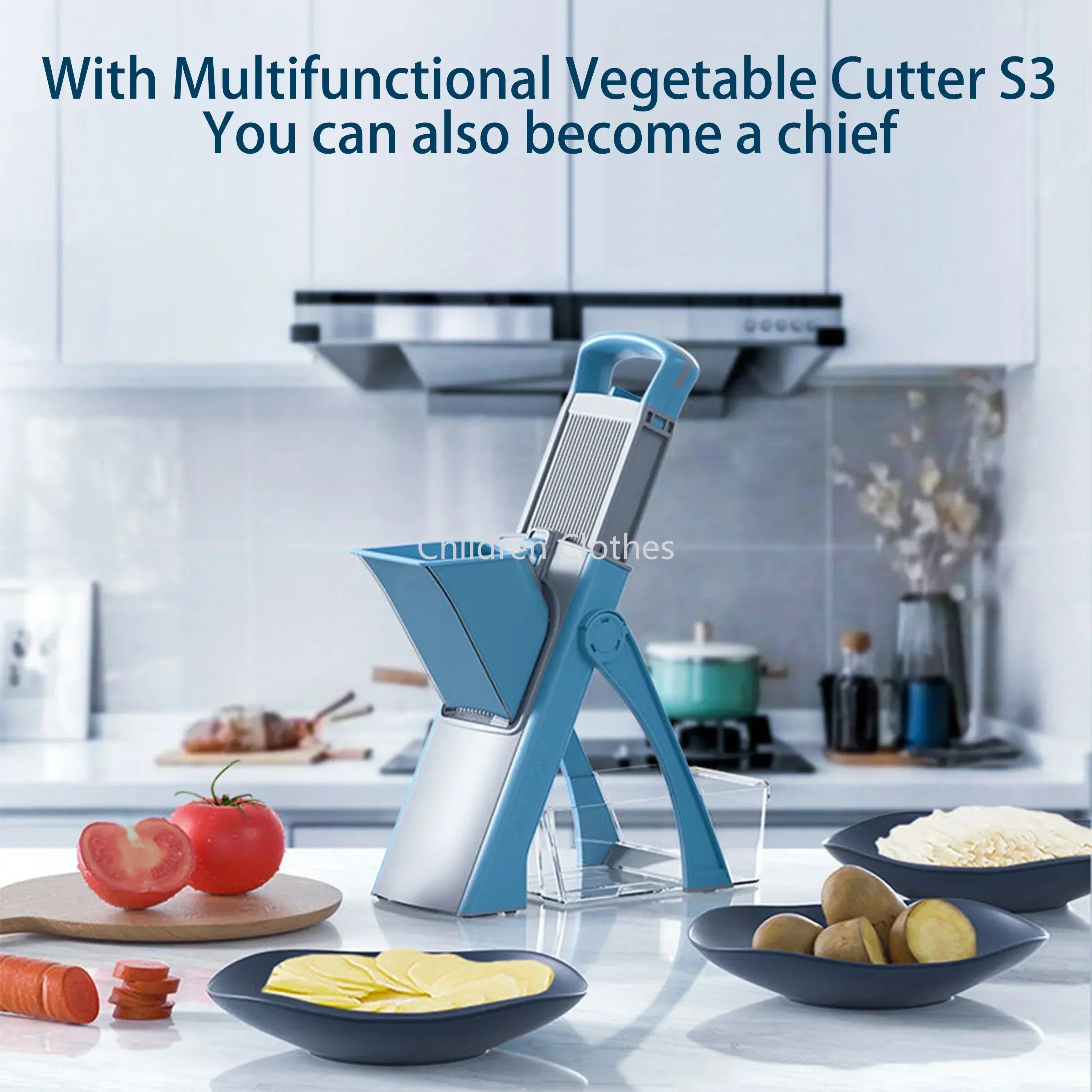 1 Multifunctional Vegetable and Fruit Slicer and Grater Set - Efficiently Chop, Grate and Slice Potatoes and More Kitchen Tools