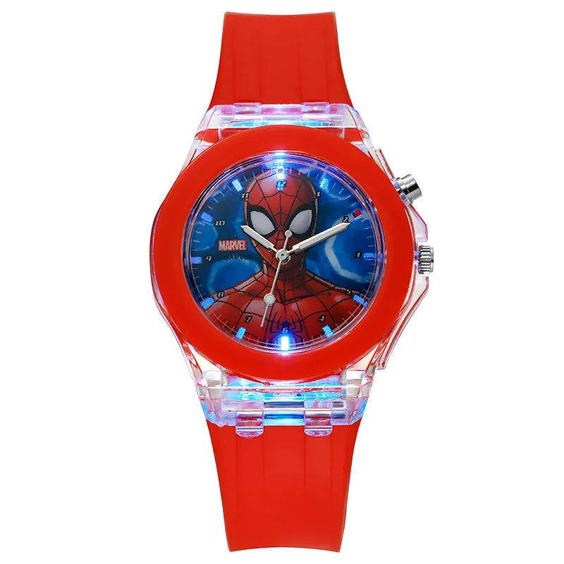 Spider Watch  Kids Luminous Watch Cute Silicone Colorful Lights Watch Gifts for Girls Kids Watches