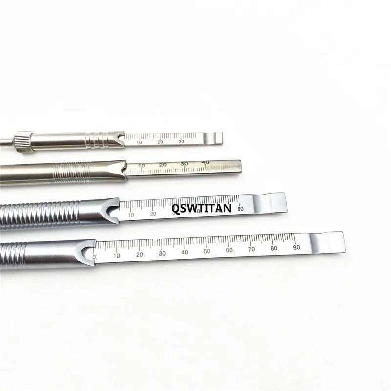Depth Gauge 0mm to 30mm /60mm/40mm/90mm High quality Depth Gauge orthopedics Veterinary surgical Instruments