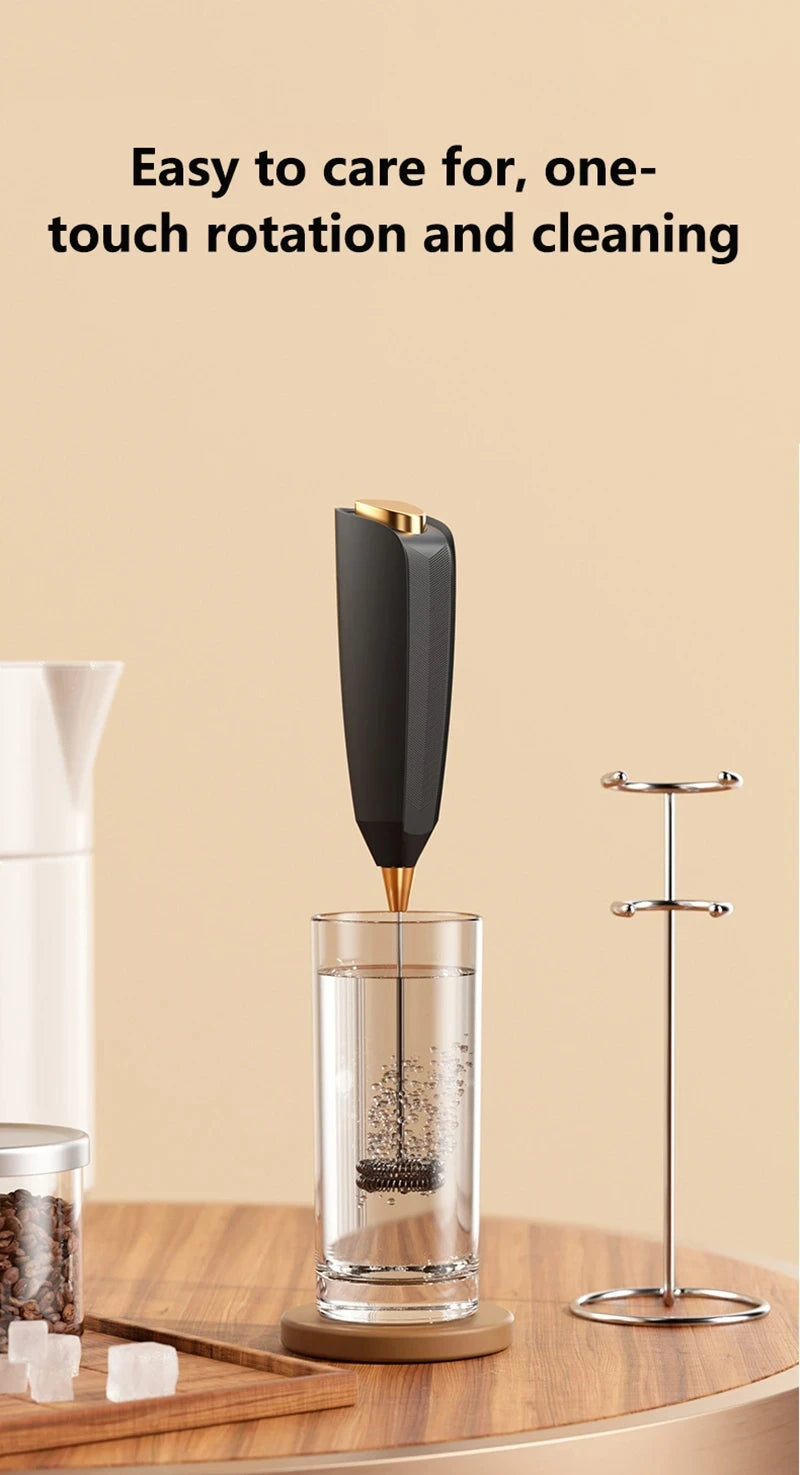 Xiaomi Wireless Electric Milk Frother Handheld Coffee Foam Maker for Latte Cappuccino Rechargeable Food Safe Fast Cream Frothing