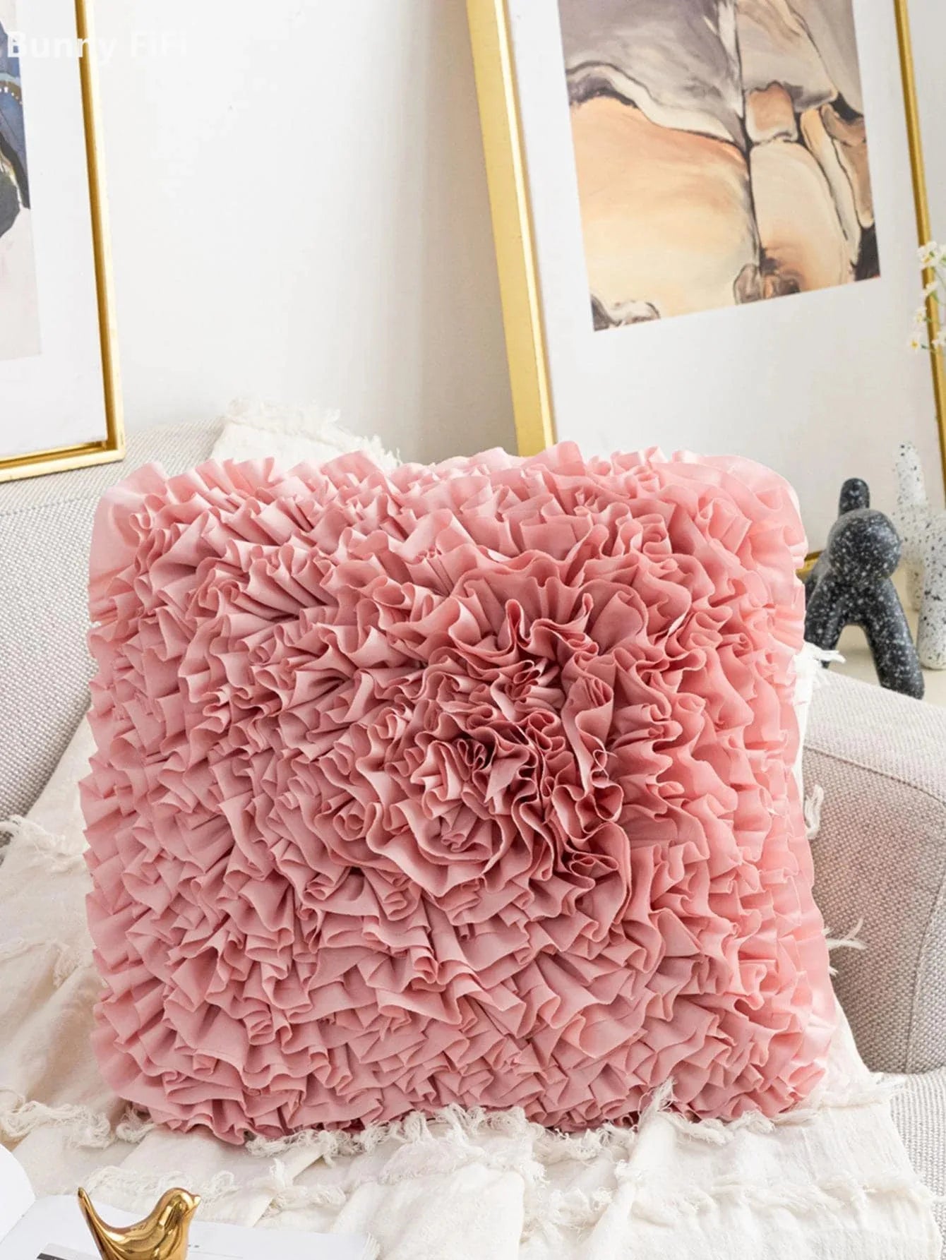 1pc floral pattern pillowcase with a waist pillowcase 45x45cm bohemian style suitable for home decoration