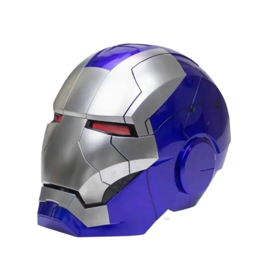2025 New Marvel Iron Man Helmet Black Gold Black Silver Electric Helmet Voice Controlled Voice Machine Face Mask Toy Birthday Gi