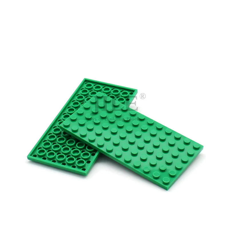 10pcs Moc Base Plate 6x12 3028 DIY Creative Enlighten Basics Building Blocks Bricks Compatible with Assembles Particles Toys