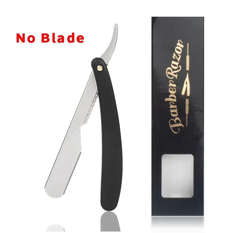 Rasoir de barbier coupe de cheveux barbe sourcils rasage outils dépilation manuelle rasoirs à bords droits