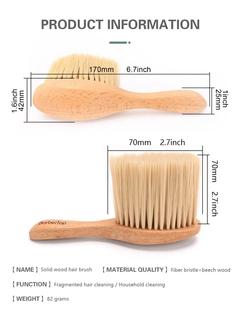 Brosse de nettoyage après coupe