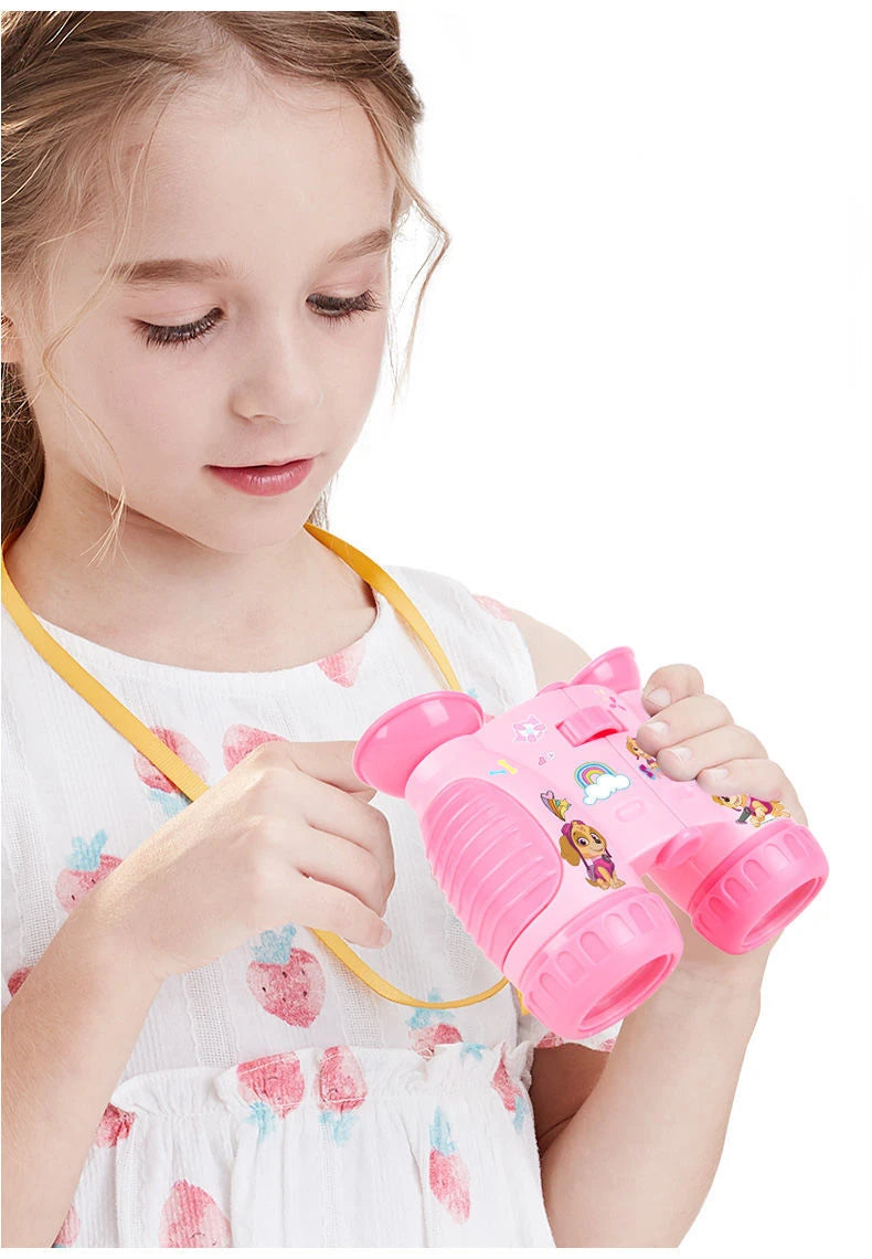 New cute and creative cartoon pattern lightweight portable high-definition binoculars toy for boys and girls of the Paw Team