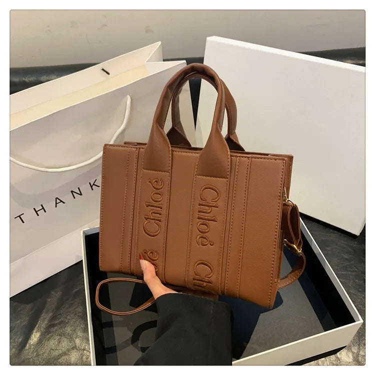 ‌2025 Fashion Embroidery Handbag - Adjustable Shoulder Tote, Crossbody Purse, Trendy & Practical, Perfect for Daily Outfits‌