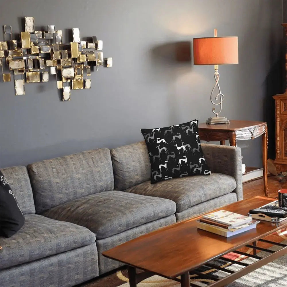 Custom Cute Whippet Greyhound Pillow Case Decor Home Hound Dog Luxury Cushion Cover Car Pillowcase