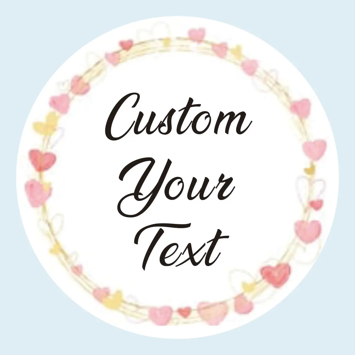 96 Pcs Personalized Round Circle Label Stickers Custom Name Date Thank You Stickers for Bridal Shower Party Favors