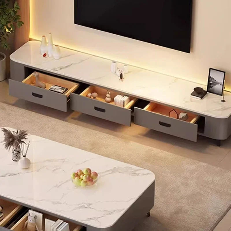Rangement nordique Tv Table tiroirs centraux Salon luxe armoires modernes supports Tv universels couloir Muebles Para Tv meubles uniques