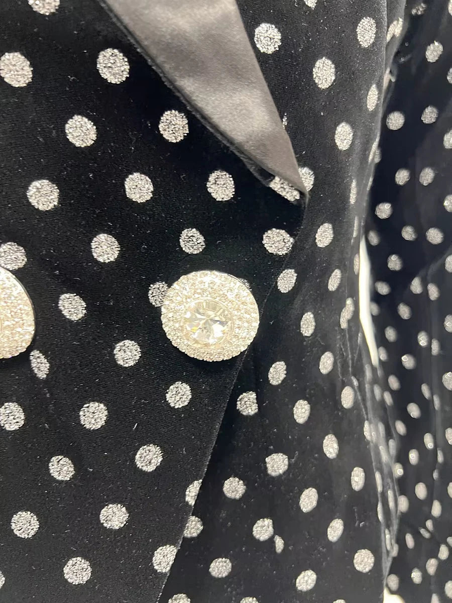 Blazer pour femmes col cranté manches longues