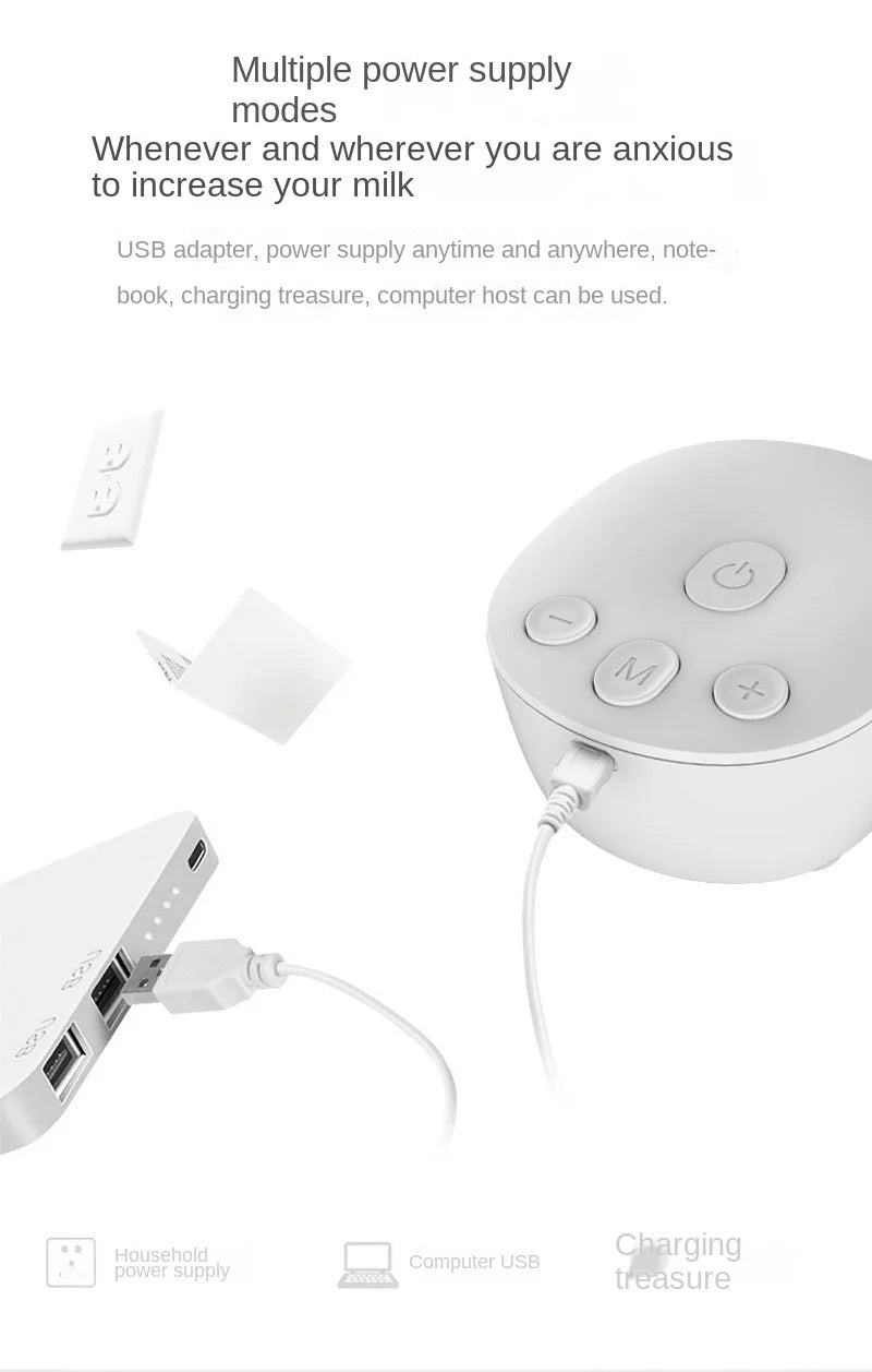 New Portable Electric Breast Pump Silent  Hands-Free Newborn Comfort Milk Extractor Automatic Milker BPA Free Breastfeeding