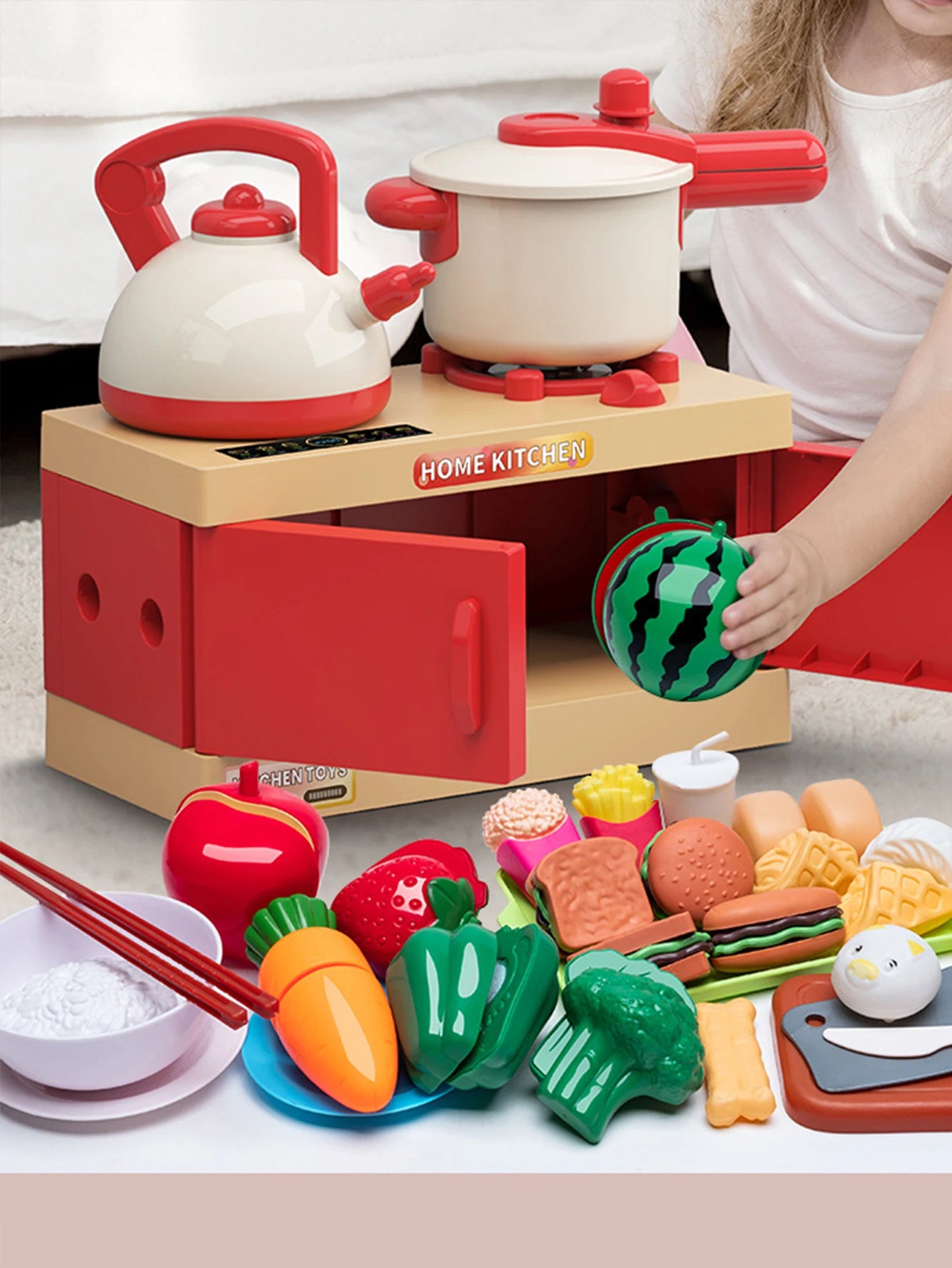 Clearance_Simulation Pretend Play House Kitchen Toy Girl Cooking Tableware Set Girl Simulation Cooking Tableware Set Gifts Toys