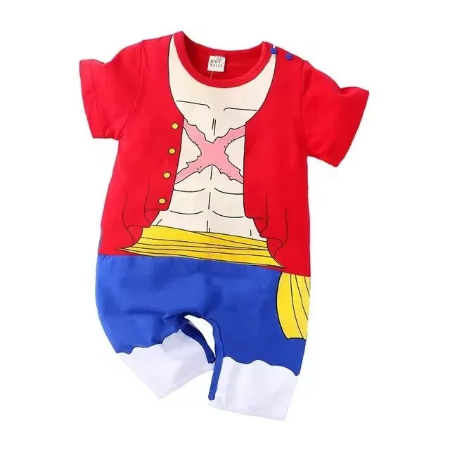 0-18 Months Anime Baby Rompers Newborn Cosplay Costume Infant Cotton Clothes Boys Girls Kids Outfit